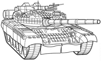 Раскраски военной техники